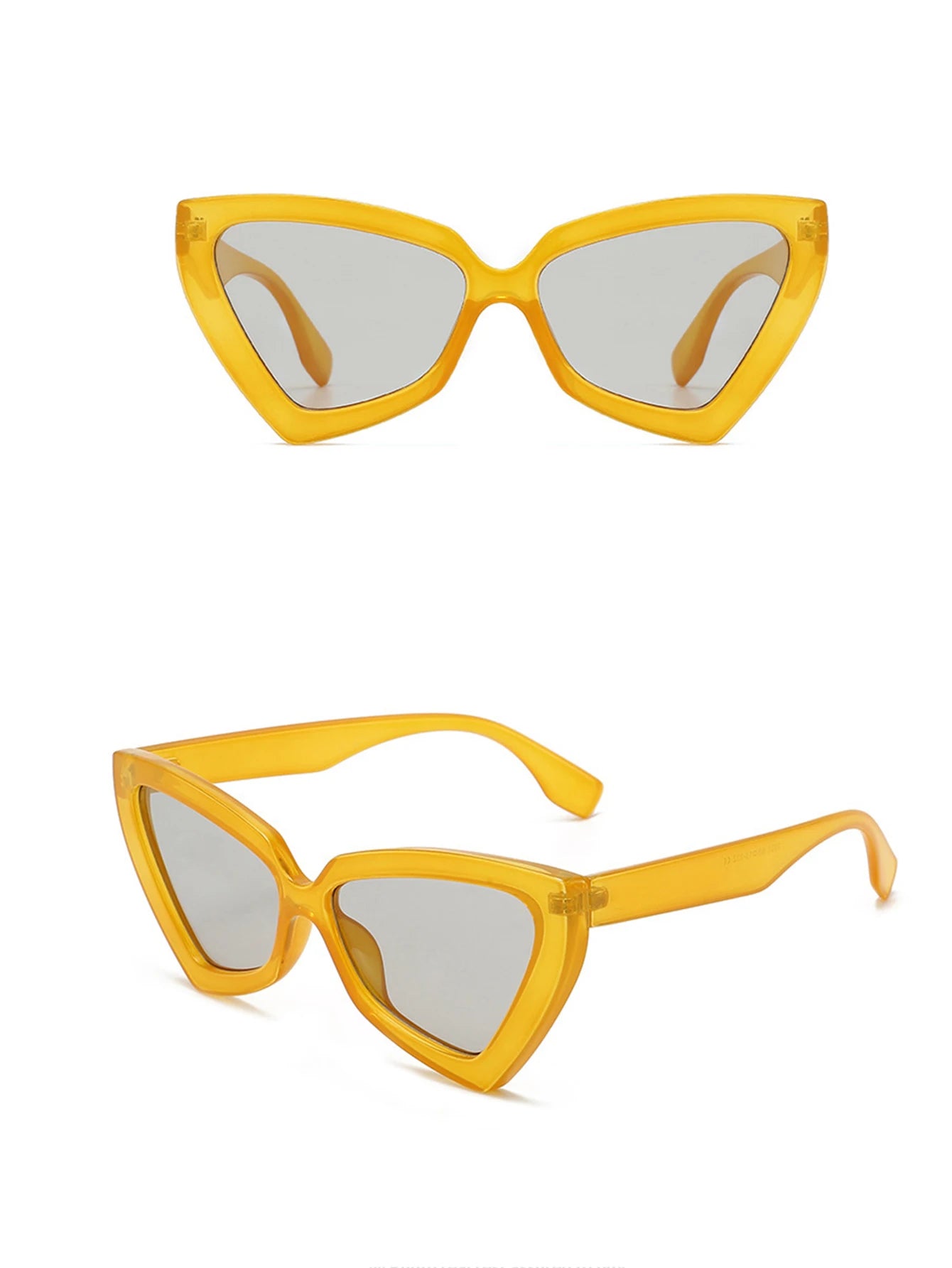 New Triangle Polygon Sunglasses Women Men Vintage Glasses Retro Cat Eye Sun Glasses Female Male Eyewear Eye Glasses for Summer