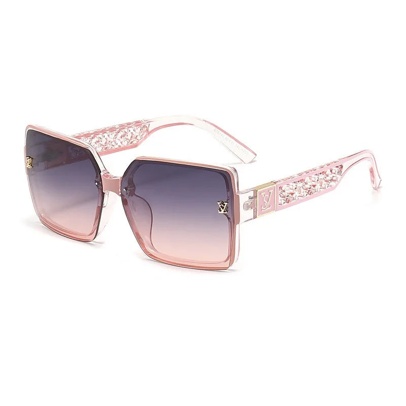 Luxury Stylish Brand Sunglasses for Women and Men Oversize Square Designer Sun Glasses Ladies Fashion Trend Eyewear UV400