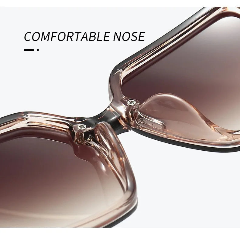 Luxury Stylish Brand Sunglasses for Women and Men Oversize Square Designer Sun Glasses Ladies Fashion Trend Eyewear UV400