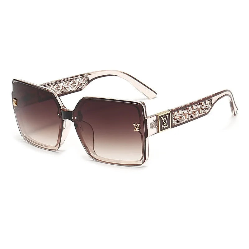 Luxury Stylish Brand Sunglasses for Women and Men Oversize Square Designer Sun Glasses Ladies Fashion Trend Eyewear UV400