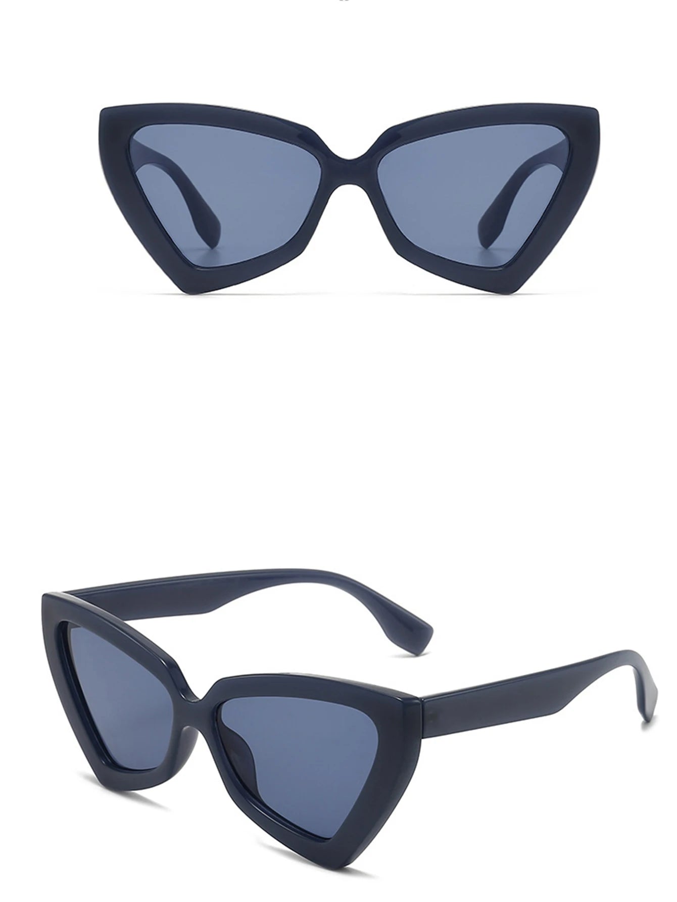 New Triangle Polygon Sunglasses Women Men Vintage Glasses Retro Cat Eye Sun Glasses Female Male Eyewear Eye Glasses for Summer
