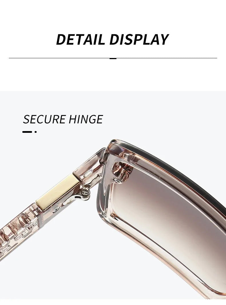 Luxury Stylish Brand Sunglasses for Women and Men Oversize Square Designer Sun Glasses Ladies Fashion Trend Eyewear UV400
