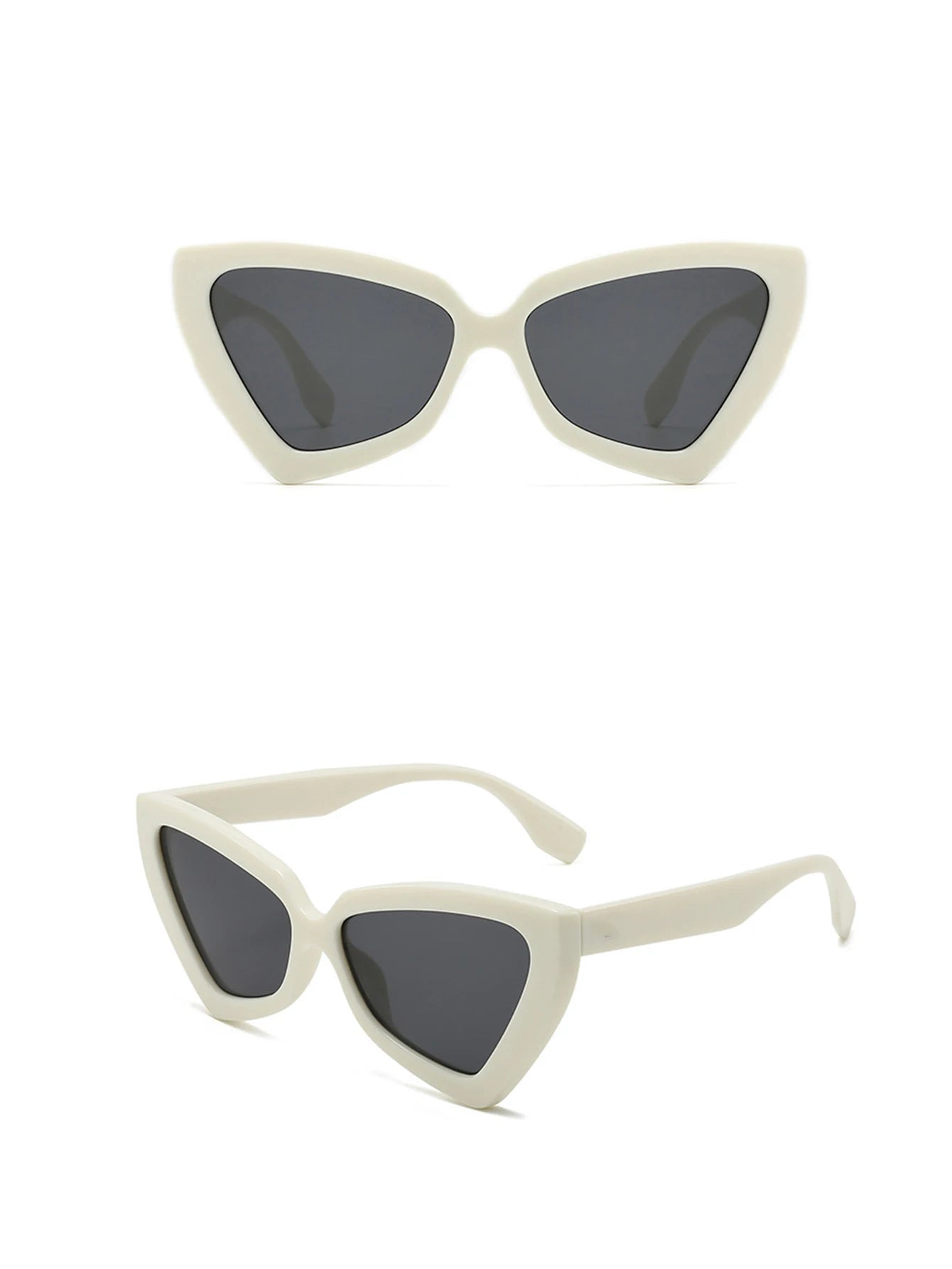 New Triangle Polygon Sunglasses Women Men Vintage Glasses Retro Cat Eye Sun Glasses Female Male Eyewear Eye Glasses for Summer