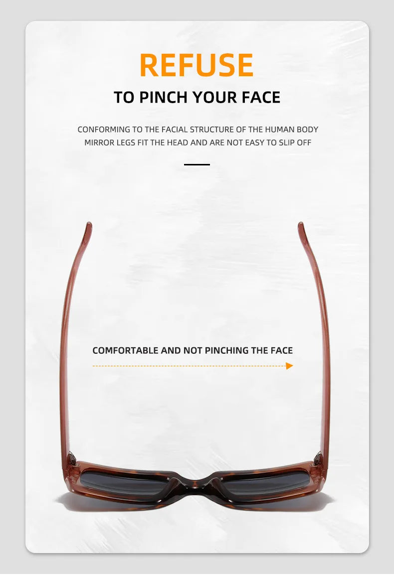 Fashion Women Oversize Sunglasses Gradient Retro Luxury Brand Designer Square Sun Glasses Female Trending Shades UV400 Eyeglas
